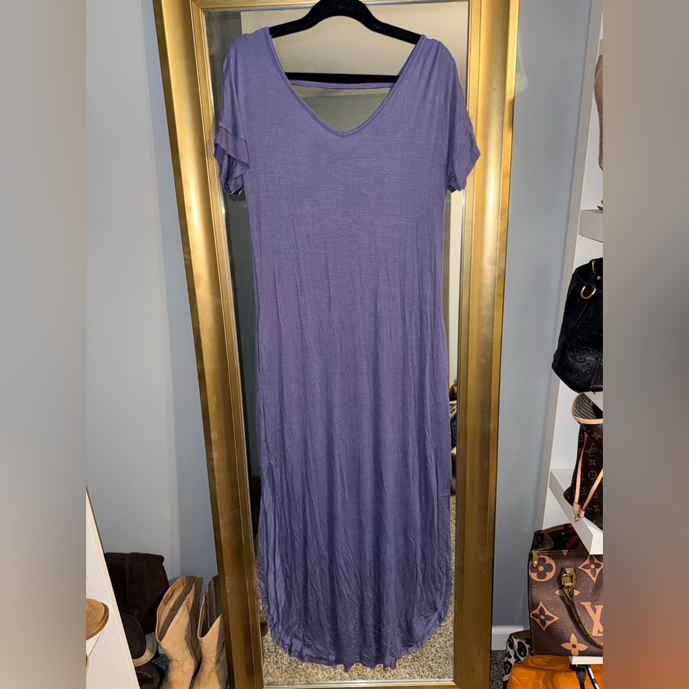 Chic Lavender Maxi Dress